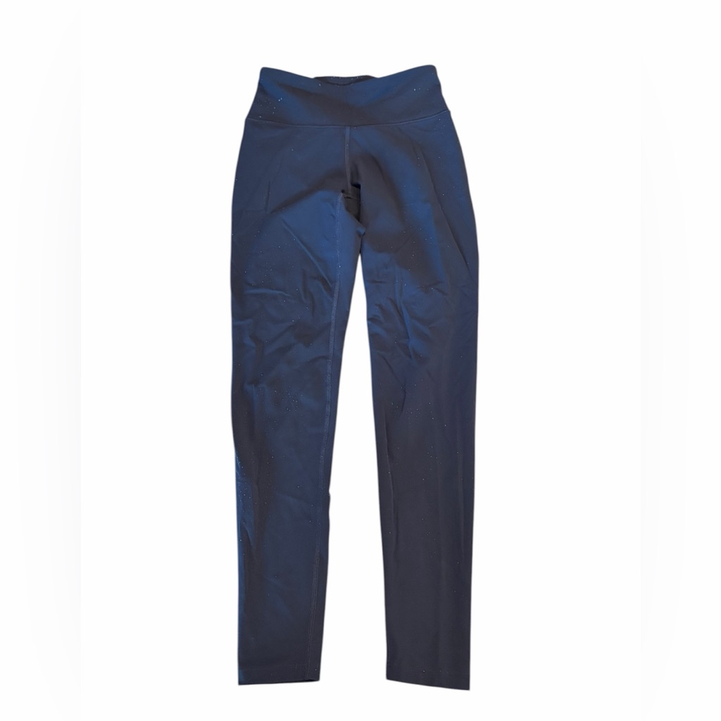 Flx Leggings Size Xs Navy Blue Athletic Workout Pants Stretch Activewear